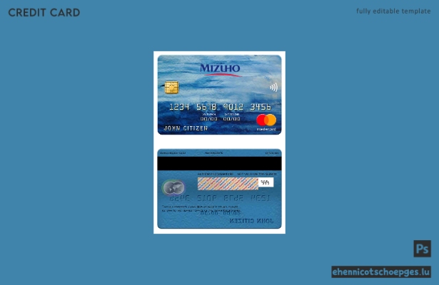 Beispielvorschau der Japan Mizuho Bank Mastercard